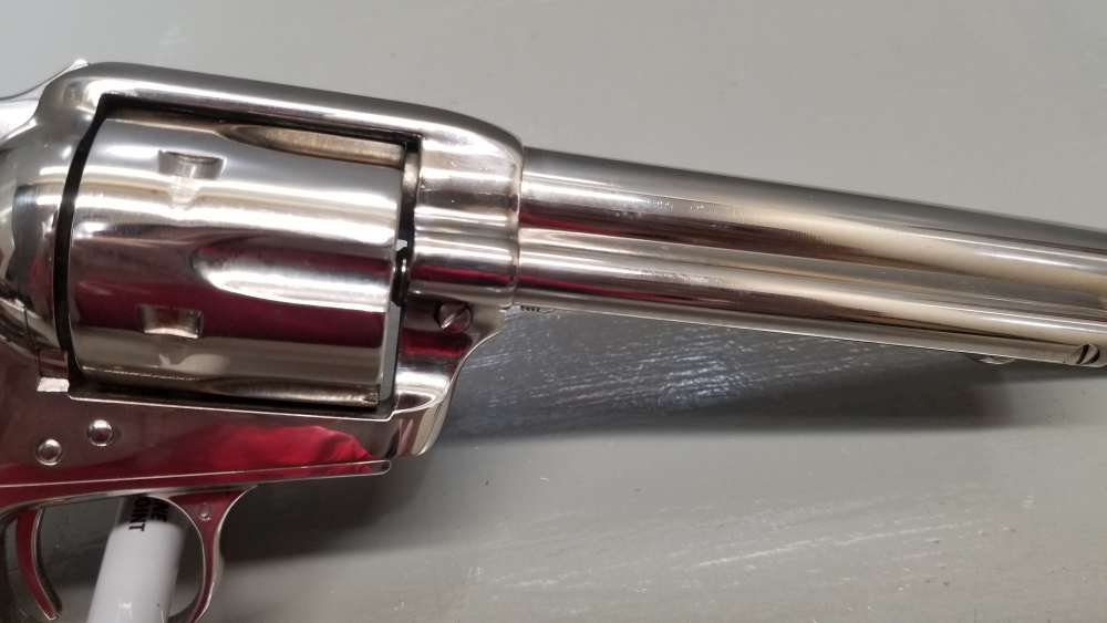 1977 3rd Gen Colt Single Action Army .45lc 7.5" Nickel W/Display Case WOW! -img-29