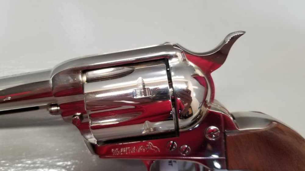 1977 3rd Gen Colt Single Action Army .45lc 7.5" Nickel W/Display Case WOW! -img-9