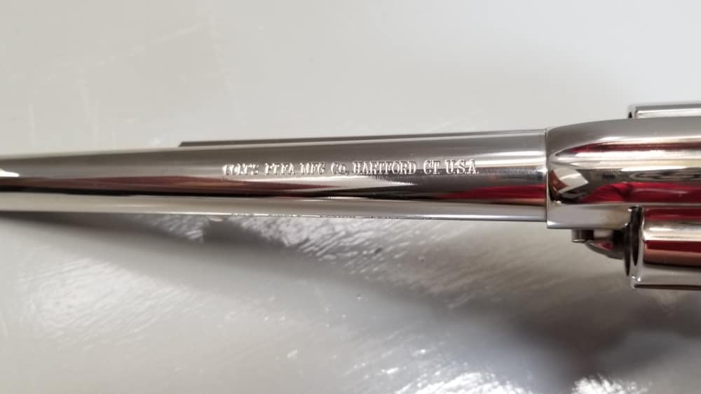 1977 3rd Gen Colt Single Action Army .45lc 7.5" Nickel W/Display Case WOW! -img-34
