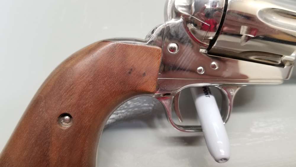 1977 3rd Gen Colt Single Action Army .45lc 7.5" Nickel W/Display Case WOW! -img-25