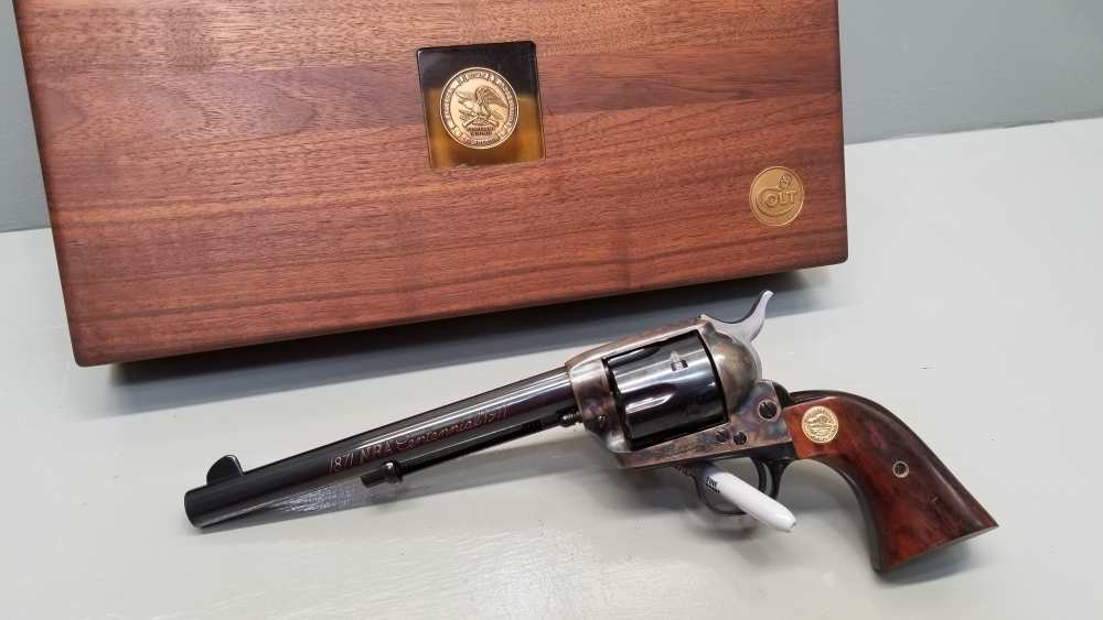 NRA Centennial Colt Single Action Army .45lc 7.5" 6-Shot W/Display Case WOW-img-0