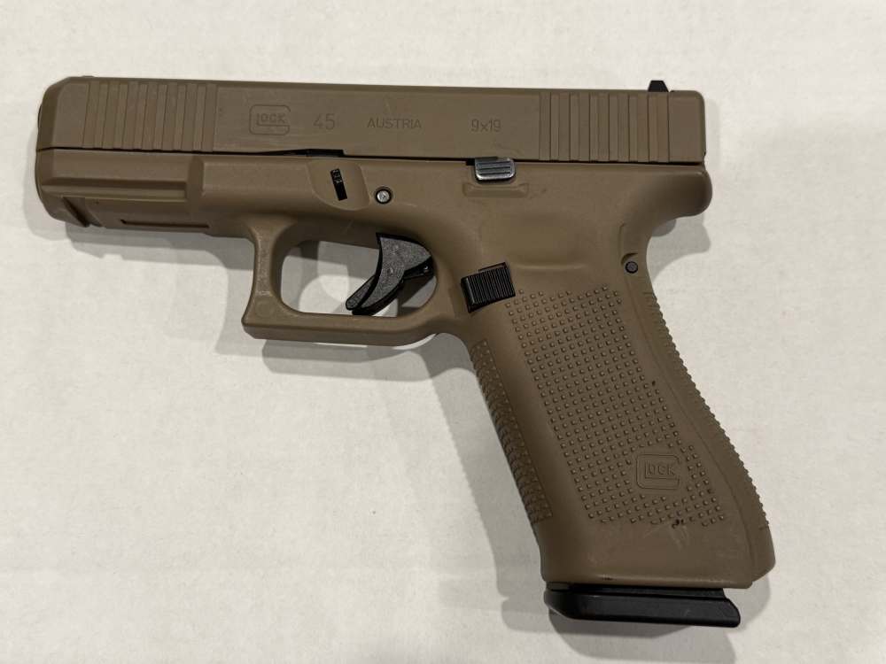 Glock G45 Gen5 Pistol, 9mm, 4" Barrel, Flat Dark Earth, 17+1 Fixed Rear Sig-img-2