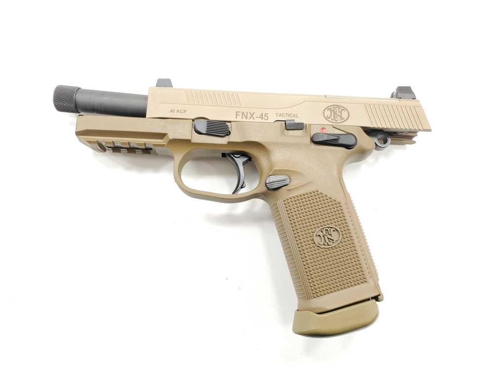 FNH FNX-45 Tactical .45 ACP 5.3" Barrel x2(15) RD Mags, Factory Case-img-8
