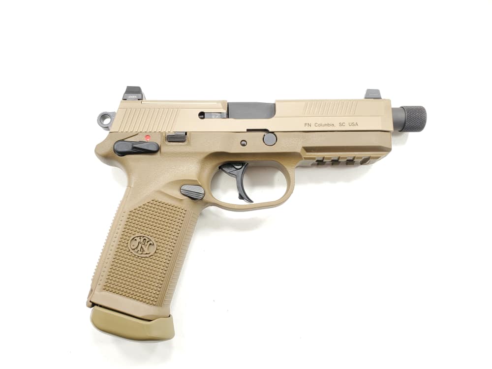 FNH FNX-45 Tactical .45 ACP 5.3" Barrel x2(15) RD Mags, Factory Case-img-5
