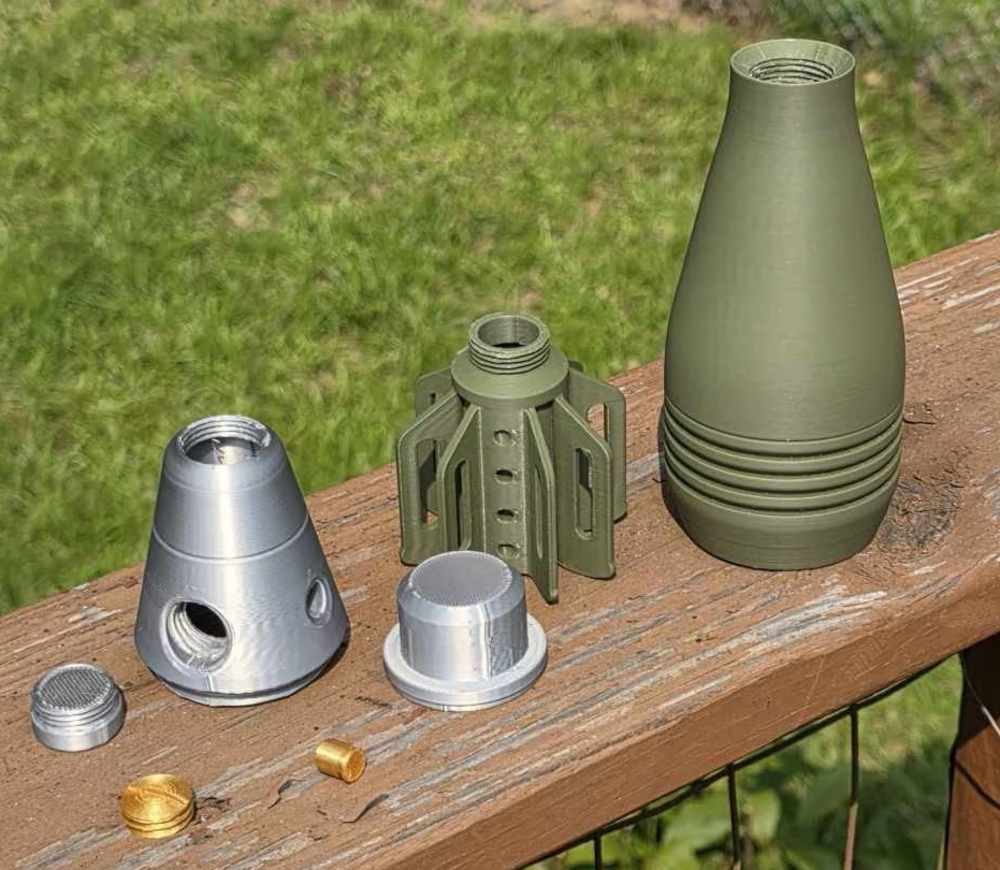 60mm M49A3 Inert Mortar round with M52 PD fuze-img-2