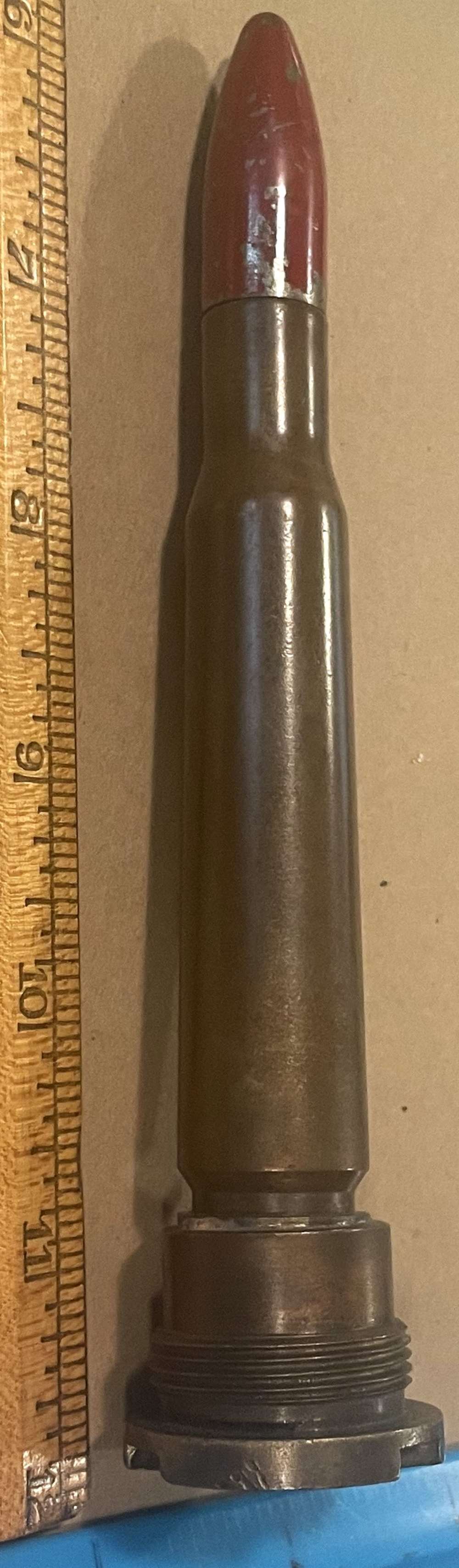  Trench Art Lighter German Brass Souvenir 6.25" x 1.25" -img-1