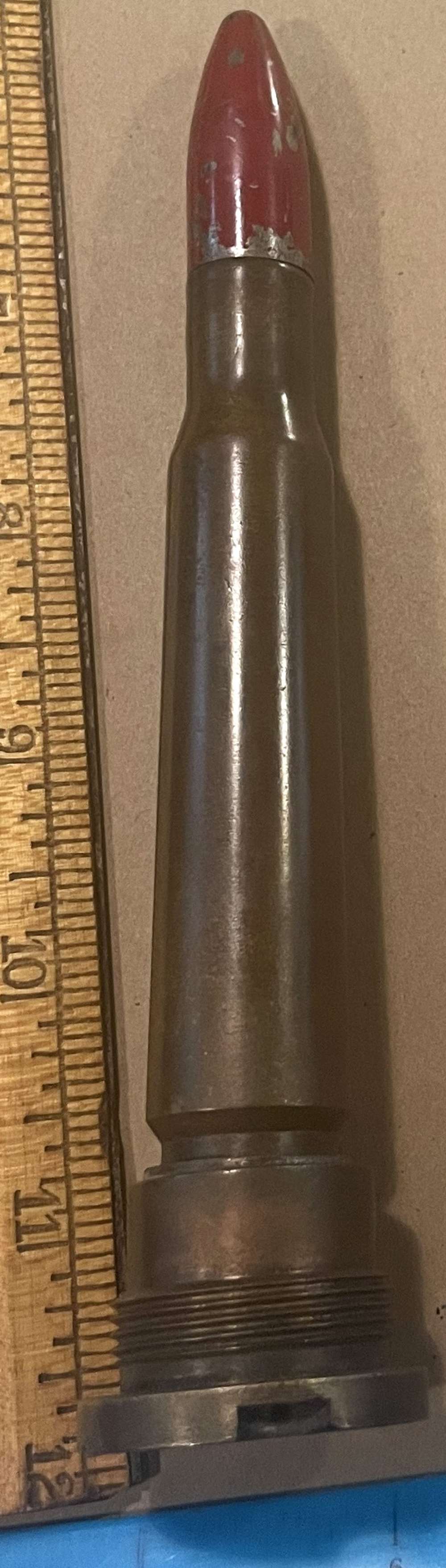  Trench Art Lighter German Brass Souvenir 6.25" x 1.25" -img-0