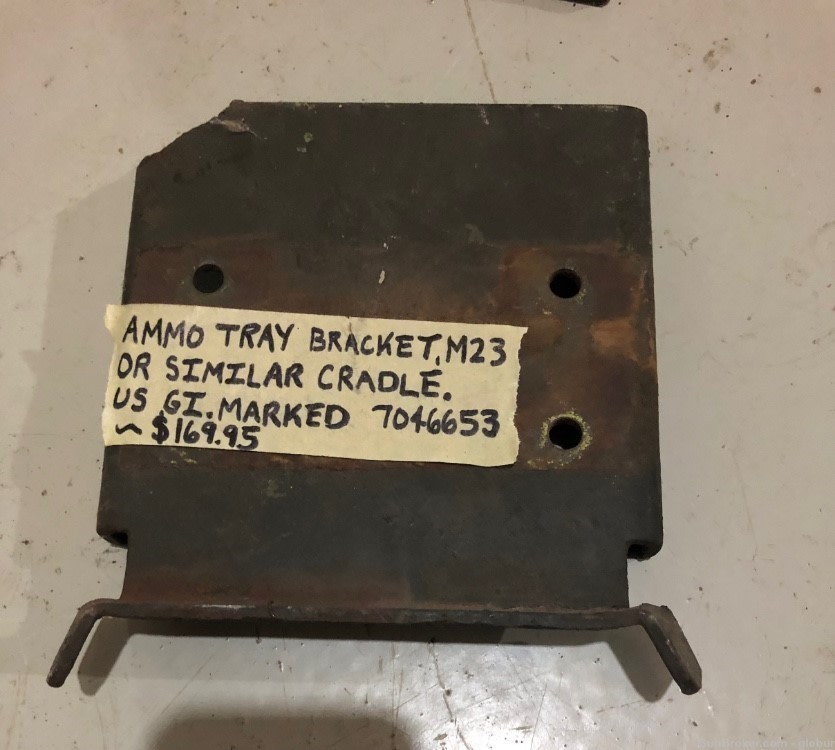 Ammo Tray Bracket M23 Or Similar Cradle Us Gi Marked 7046653-img-0