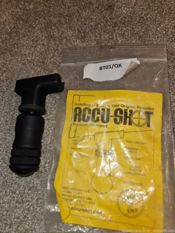 Monopod , Accu-shot. quick knob, stud mount.-img-2