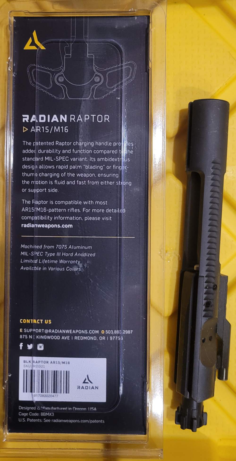AR15/M16 BCG 556 & Radian Raptor Ambi Charge Handle R0001-img-1