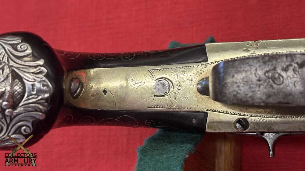 English Double Barrel Brass Frame Flintlock Breechloading Carriage Pistol-img-20