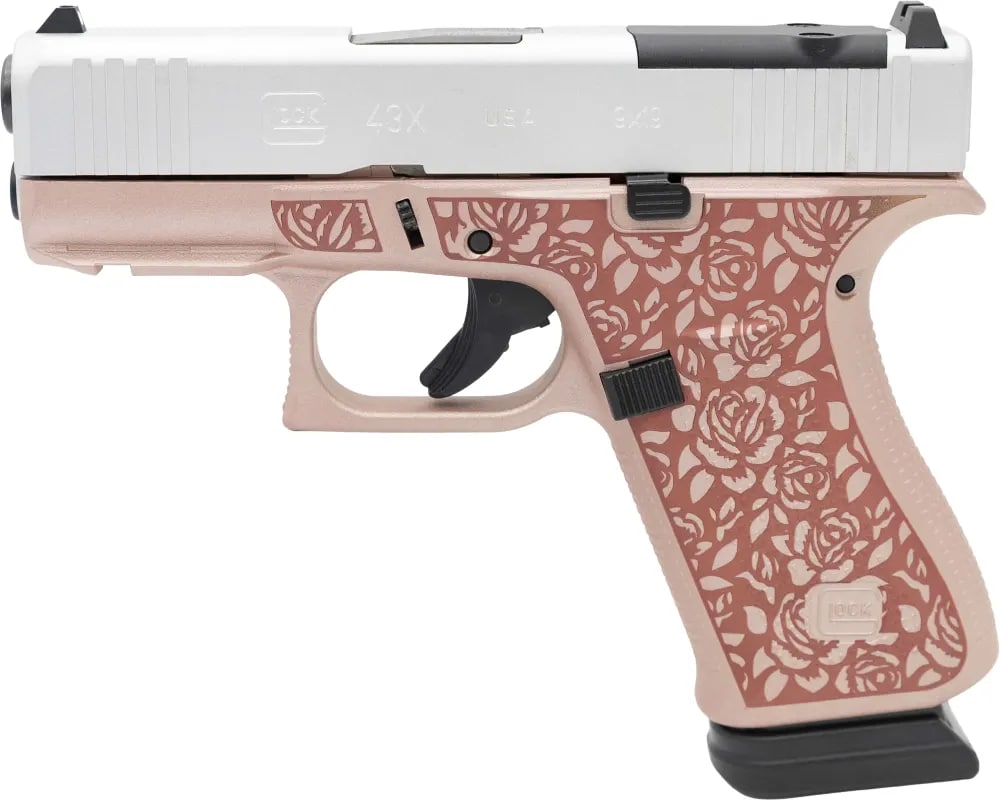 Glock 43x MOS ORC Rose 15 Round Pink Optic Ready Custom NeW HoT NR -img-1