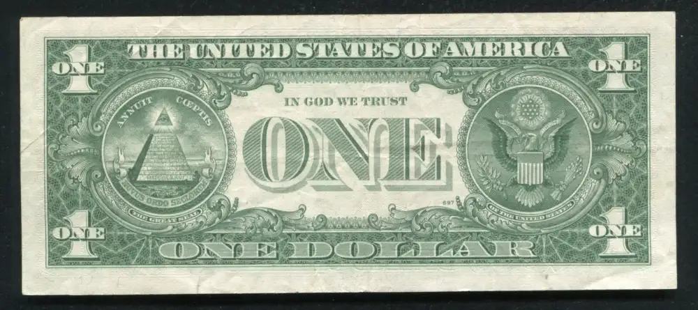 1963 US $1 Federal Reserve Note with George Washington -img-1