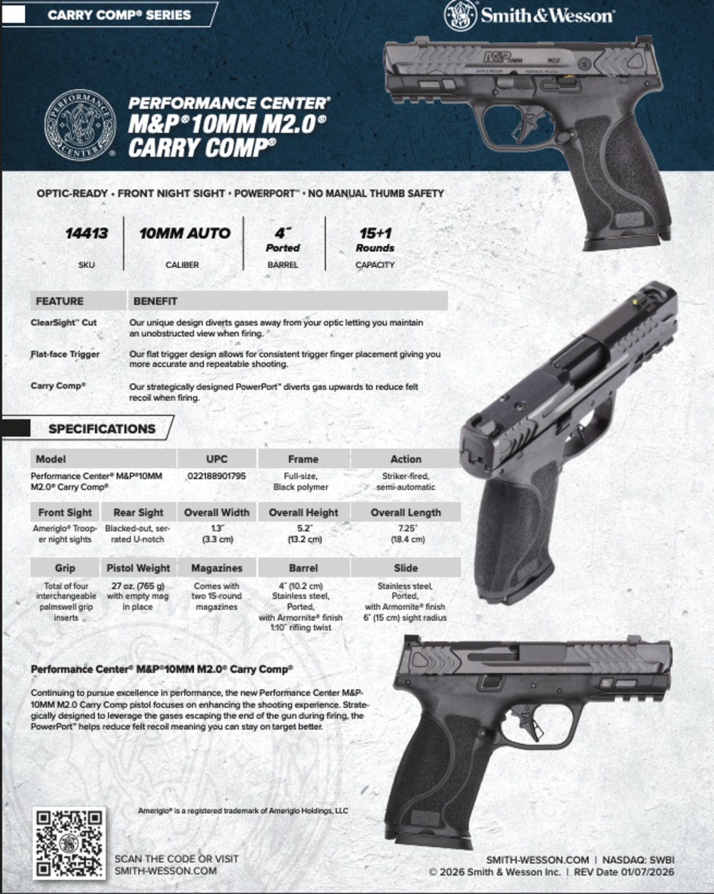Smith & Wesson Performance Center M&P10mm M2.0 Carry Comp 10mm 14413-img-4
