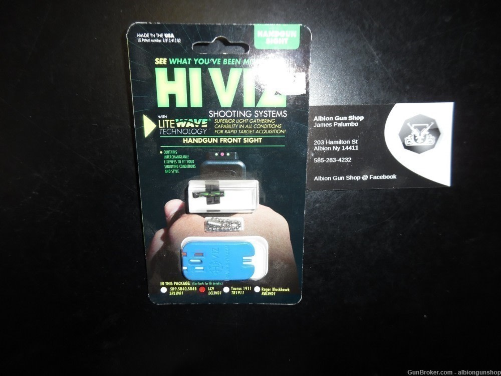 hi viz handgun front sight fits all ruger lc9 models new in package-img-0
