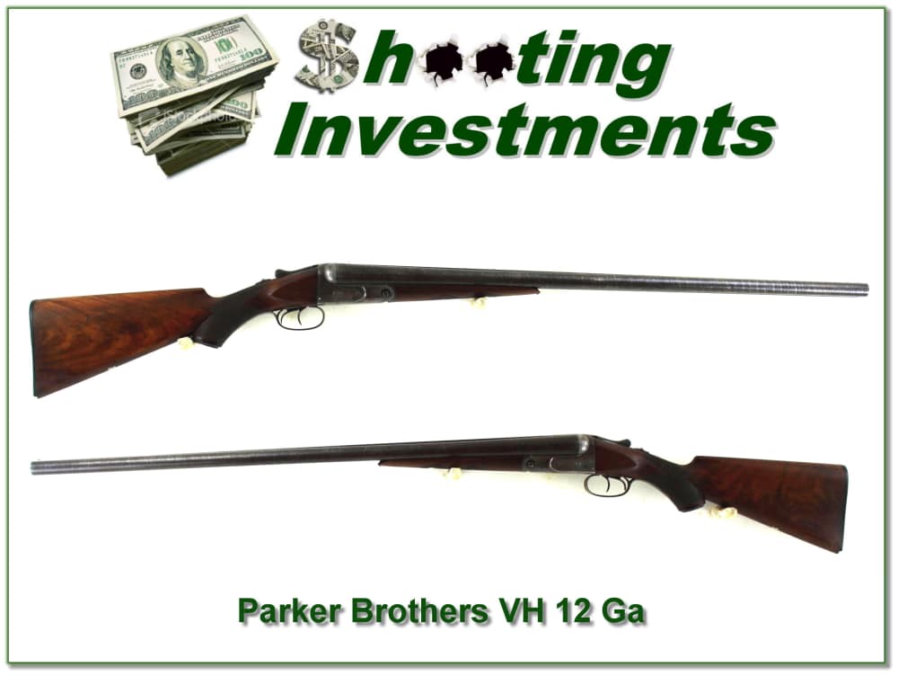  Parker Brothers VH 12 Ga 30in Damascus barrels made in 1908-img-0