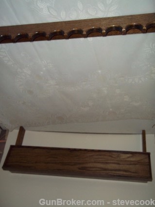 36” Closet Rack & Butt Rest–Walnut/Natural Finish-img-1