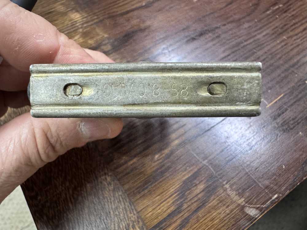 Original World War II Hoffer Thompson .22 adapter cartridges on strippers-img-1