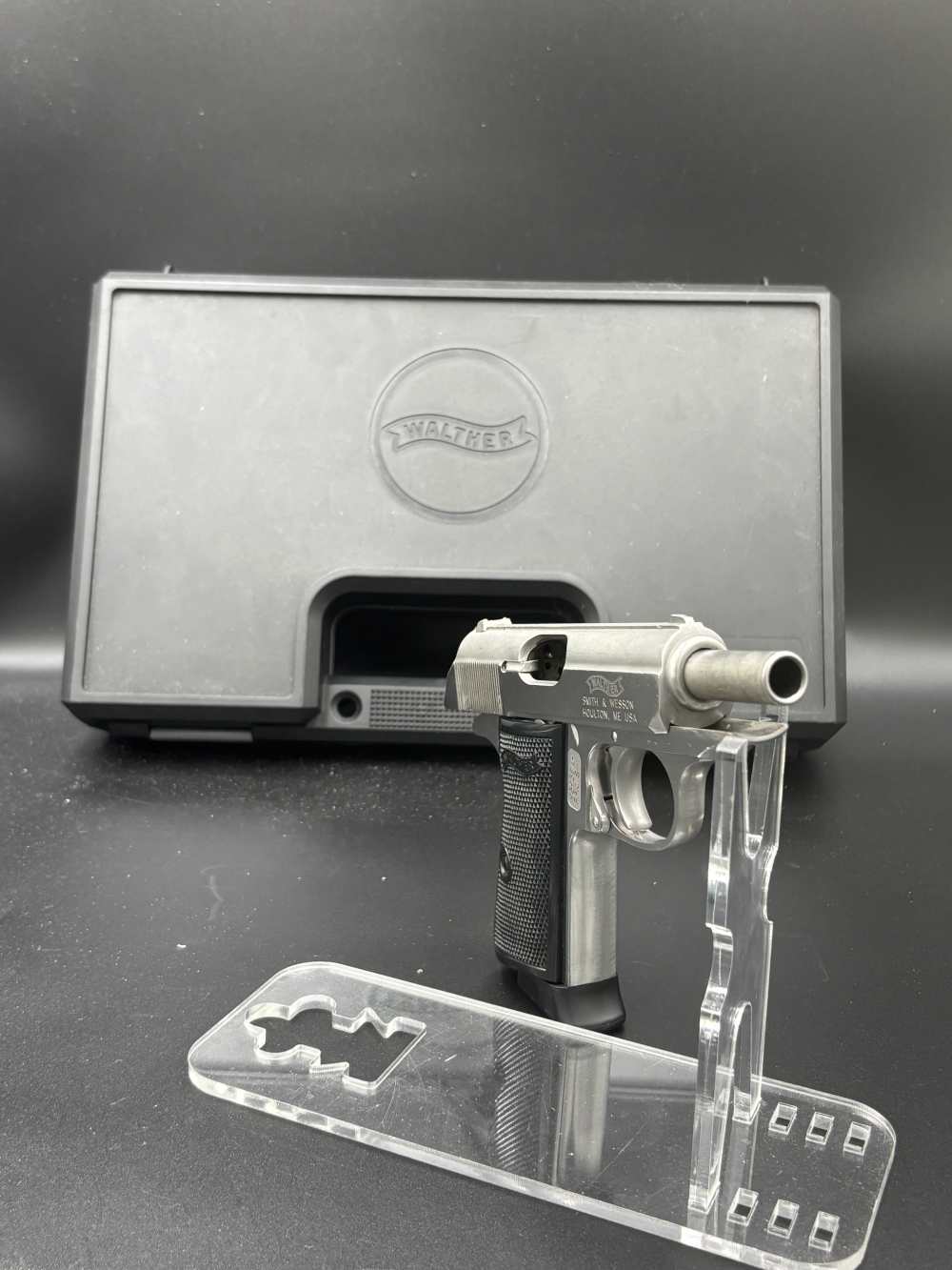Walther PPK 380 ACP Stainless with Plastic Carrying Case-img-3