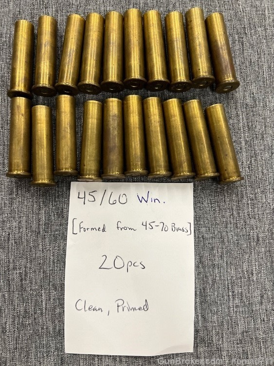 45-60 Win Formed from 45-70 Brass, Remington Head stamp 20ct-img-0