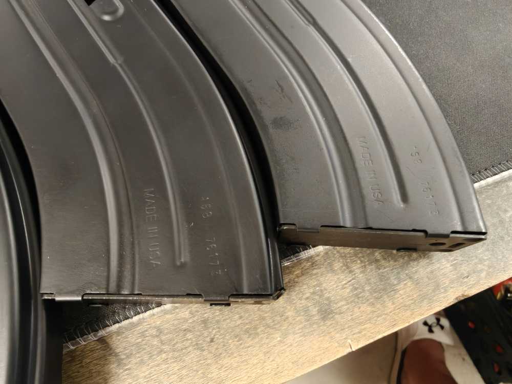 Lot of 4 DuraMag 20 28rd 7.62x39mm for AR-15 Black Mags Magazines-img-2