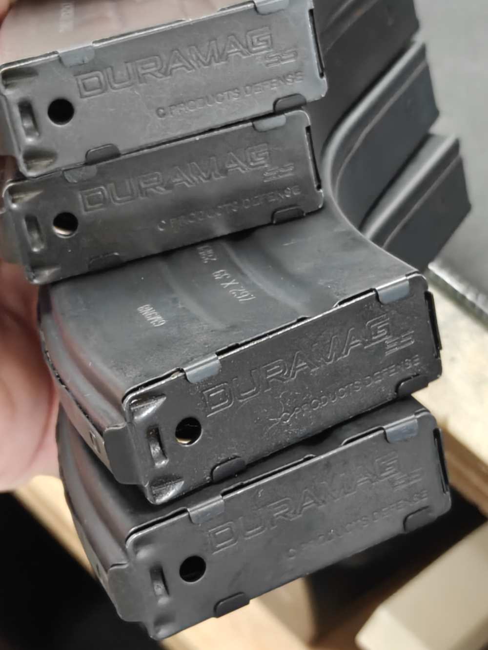 Lot of 4 DuraMag 20 28rd 7.62x39mm for AR-15 Black Mags Magazines-img-8