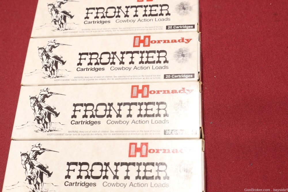 45 Colt Hornady Frontier Cowboy Action Cartridges Qty. 80-img-1