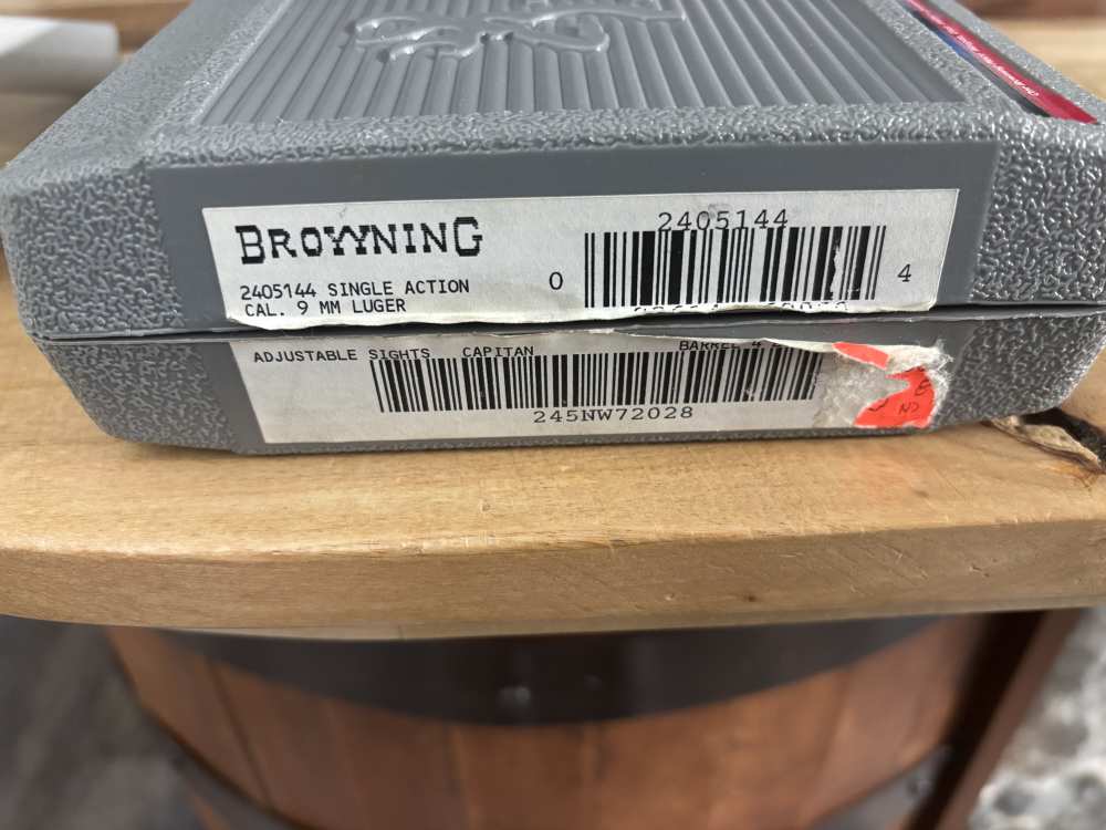 1994 Browning Hi Power CAPITAN 9mm semi auto pistol LNIB scarce BELGIUM 9  -img-1