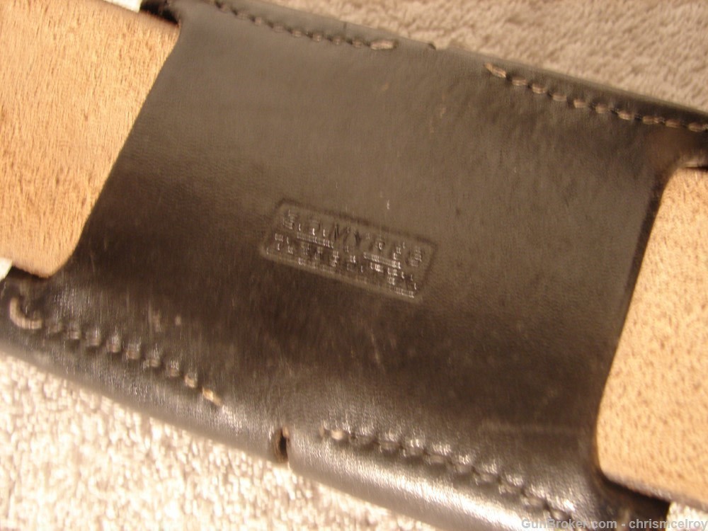 S.D. MYRES OF EL PASO TEX FULL DUTY BELT K FRAME 4" VINTAGE AND RARE-img-23