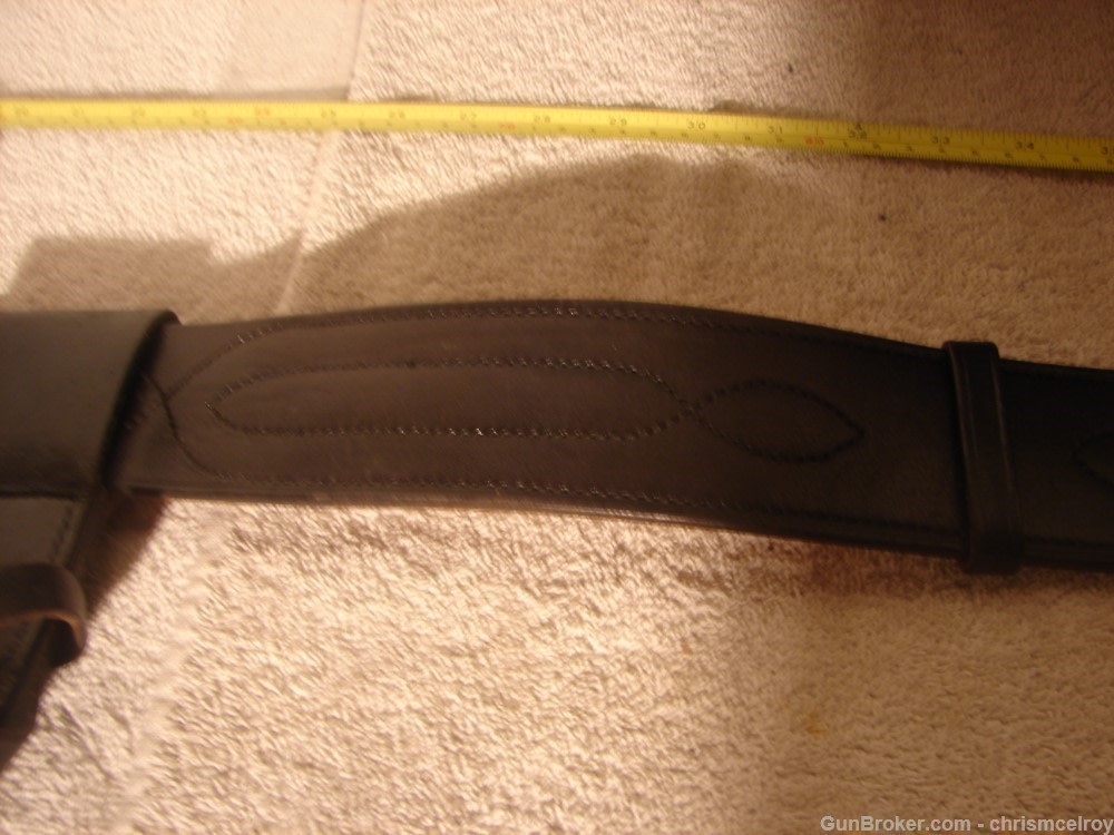 S.D. MYRES OF EL PASO TEX FULL DUTY BELT K FRAME 4" VINTAGE AND RARE-img-33