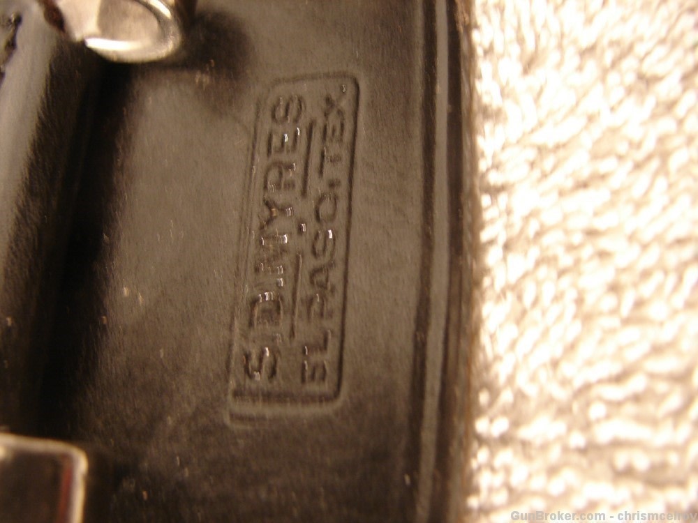 S.D. MYRES OF EL PASO TEX FULL DUTY BELT K FRAME 4" VINTAGE AND RARE-img-1