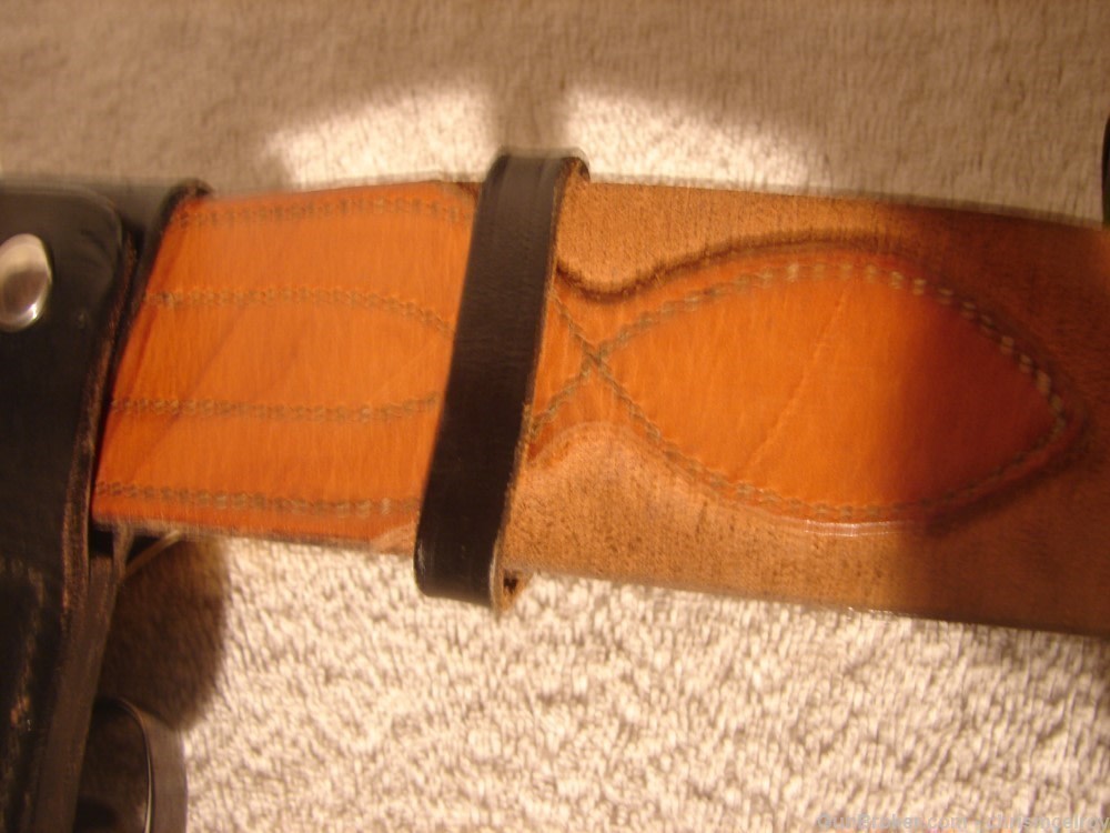 S.D. MYRES OF EL PASO TEX FULL DUTY BELT K FRAME 4" VINTAGE AND RARE-img-26