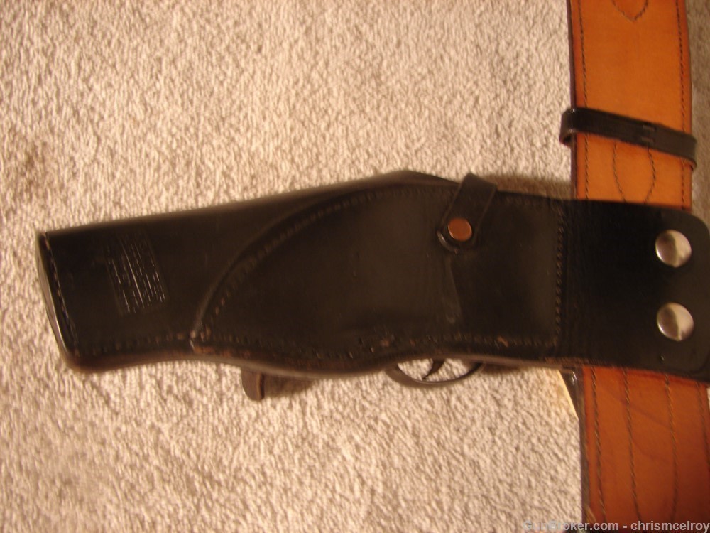 S.D. MYRES OF EL PASO TEX FULL DUTY BELT K FRAME 4" VINTAGE AND RARE-img-28