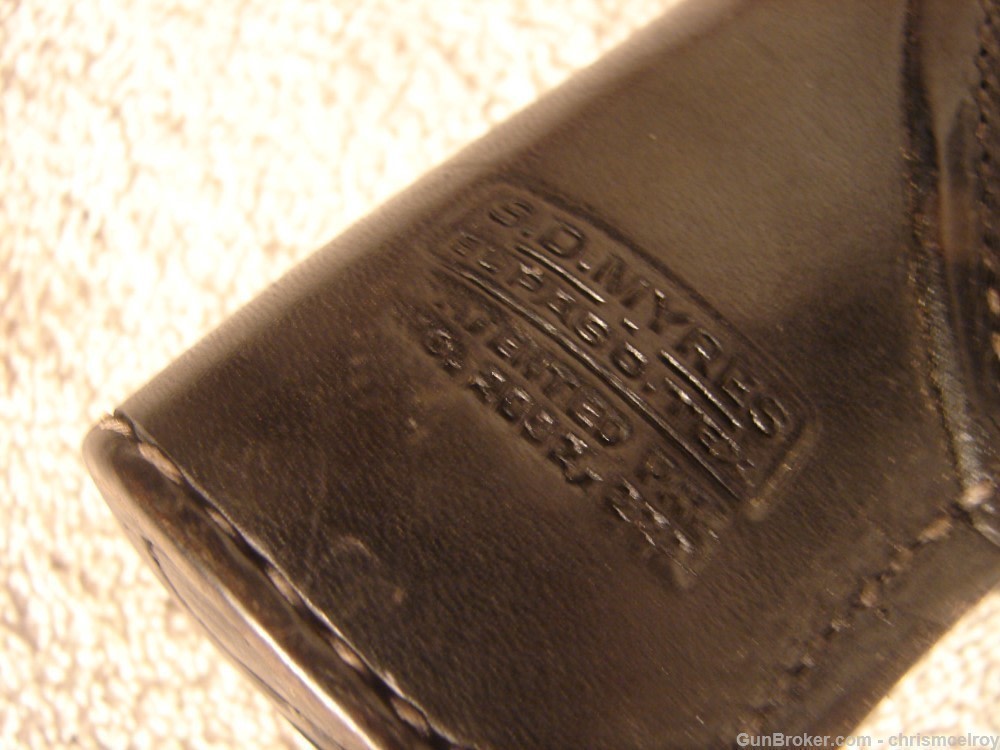 S.D. MYRES OF EL PASO TEX FULL DUTY BELT K FRAME 4" VINTAGE AND RARE-img-27