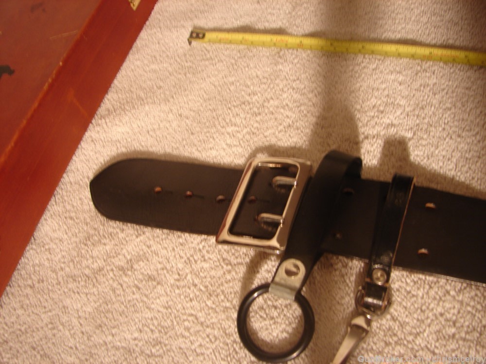 S.D. MYRES OF EL PASO TEX FULL DUTY BELT K FRAME 4" VINTAGE AND RARE-img-38
