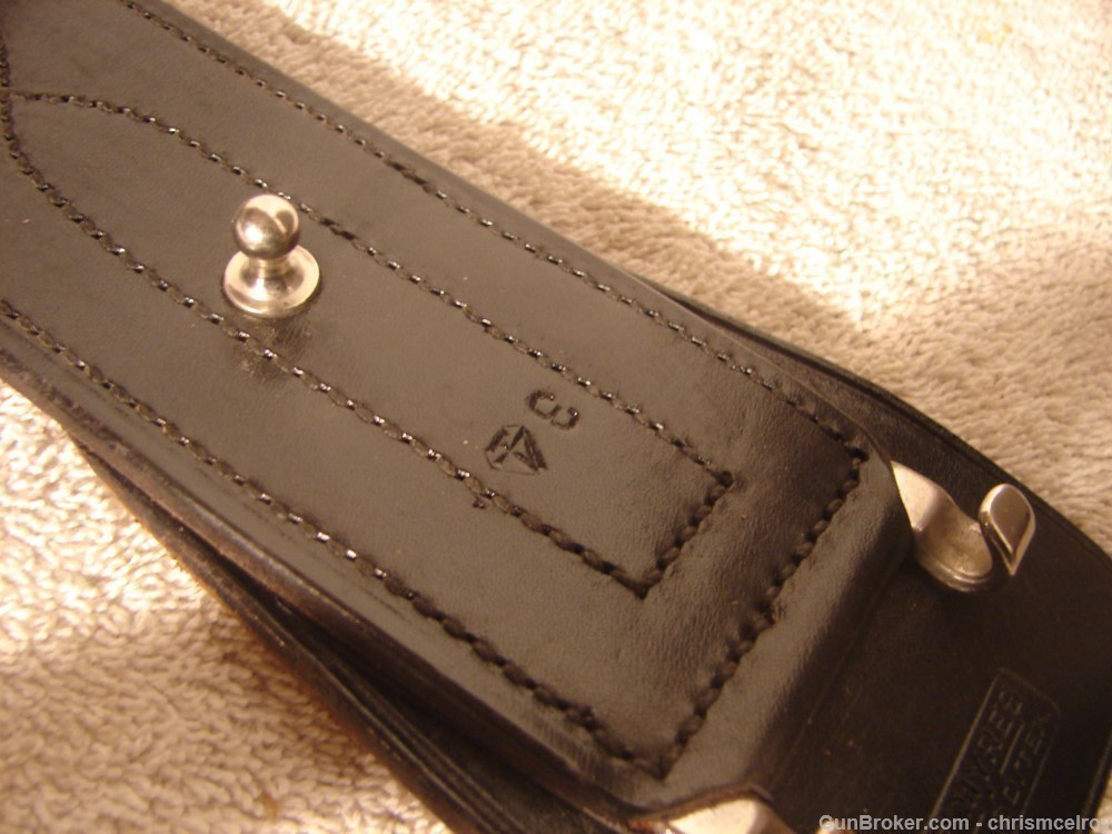 S.D. MYRES OF EL PASO TEX FULL DUTY BELT K FRAME 4" VINTAGE AND RARE-img-13