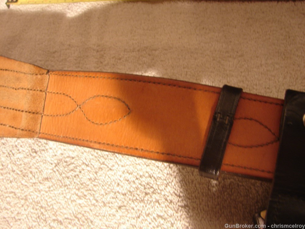 S.D. MYRES OF EL PASO TEX FULL DUTY BELT K FRAME 4" VINTAGE AND RARE-img-30