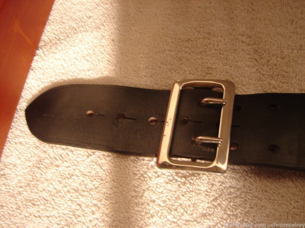 S.D. MYRES OF EL PASO TEX FULL DUTY BELT K FRAME 4" VINTAGE AND RARE-img-10