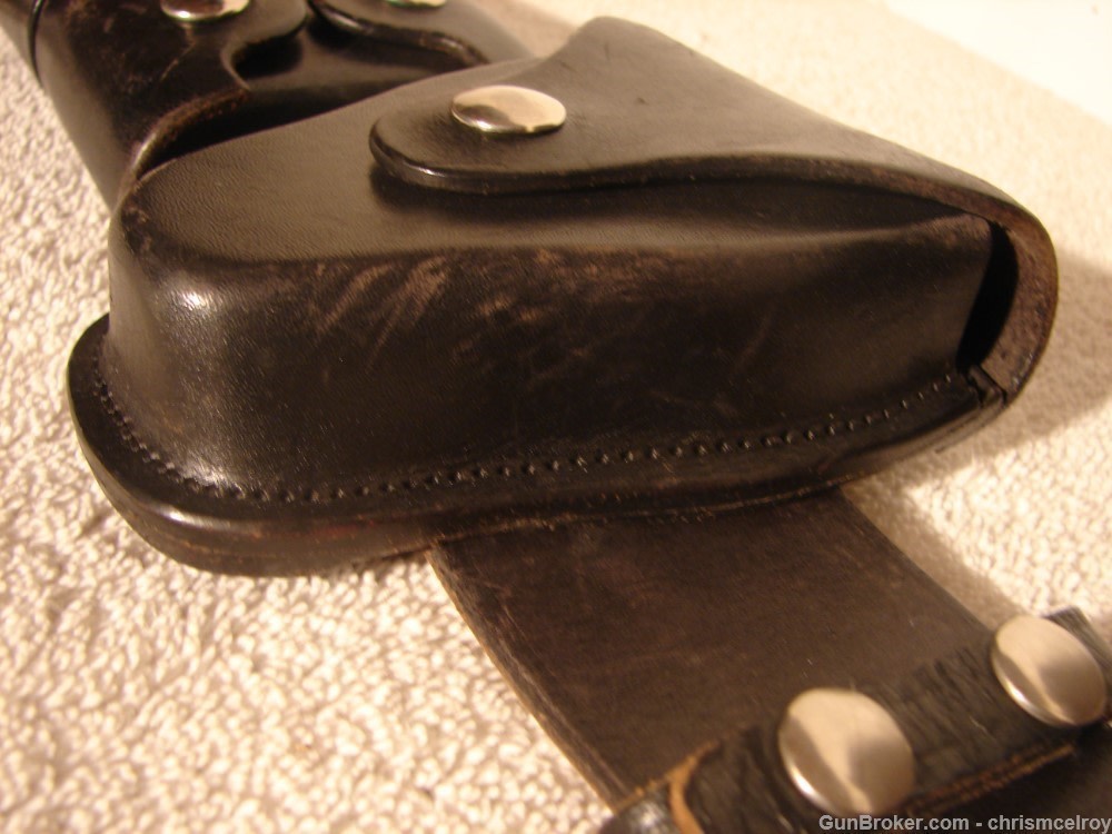 S.D. MYRES OF EL PASO TEX FULL DUTY BELT K FRAME 4" VINTAGE AND RARE-img-11