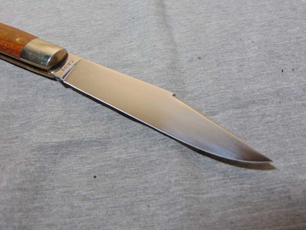KA-BAR CK91 1 BLADE KABAR CLUB KNIFE 1991 BIRD`S EYE MAPLE HANDLES KNIFE-img-2