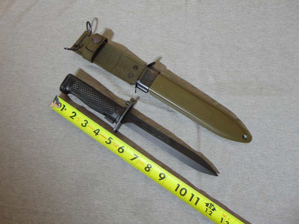 USGI M5A1 BAYONET (Remake) W/ M8A1 PWH SCABBARD (Original) Excellent-img-0