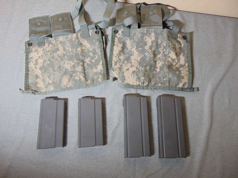 M1A Magazines & Pouches 2 - 20 Rd. & 2 - 25 Rd. Brand New-img-1