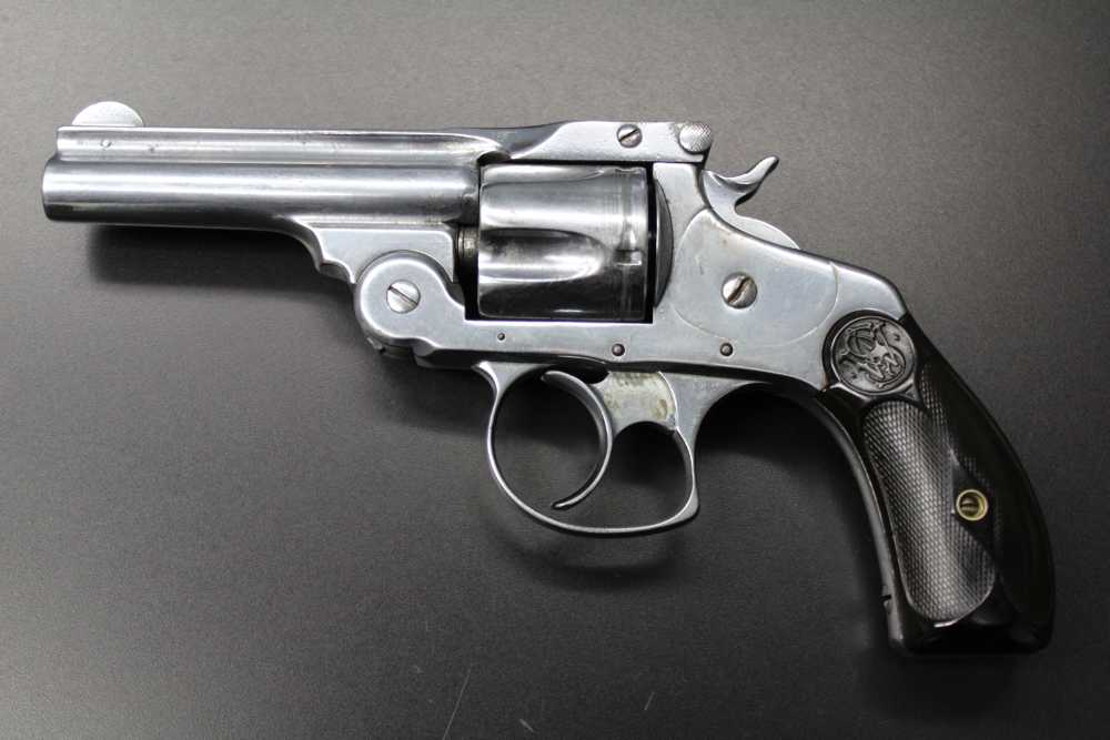 Smith & Wesson .38 S&W Double Action Auto Ejecting 4th Model Nickel C&R-img-1