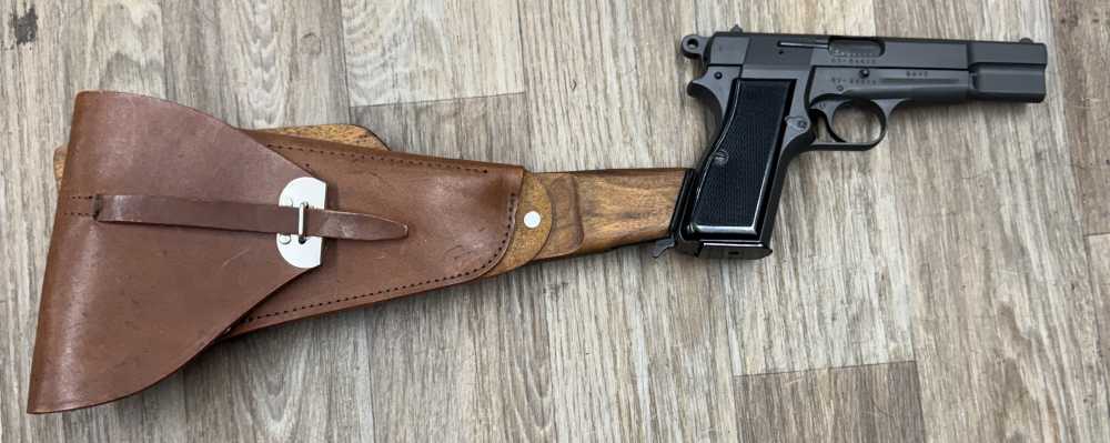Fabricaciones Militares Argentine Made Browning Hi-Power With Stock!-img-4
