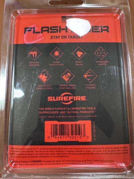 SureFire Flash Hider SFCT-556-1/2-28 Caliber 5.56mm M4 SOCOM 5.56 Silencers-img-2