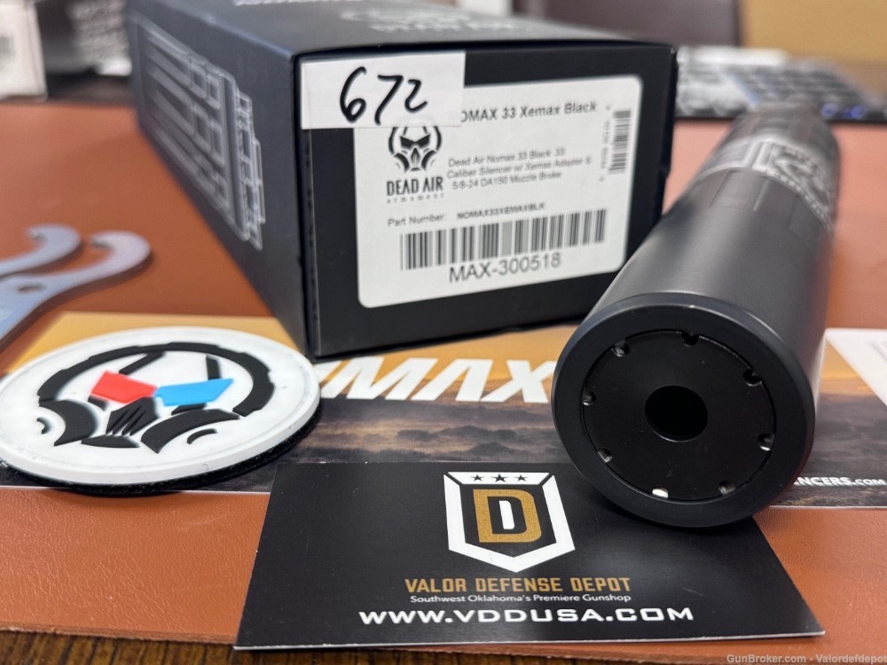Dead Air Nomax 33 Xemax Black w/ MB 5/8x24 -img-2