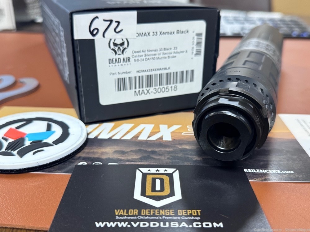 Dead Air Nomax 33 Xemax Black w/ MB 5/8x24 -img-3