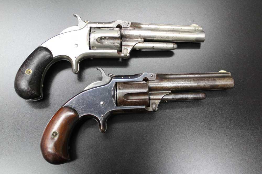 2nd & 3rd Issue Smith Wesson Model 1 ½ 32RF SA Tip Up S&W Antique Revolvers-img-1