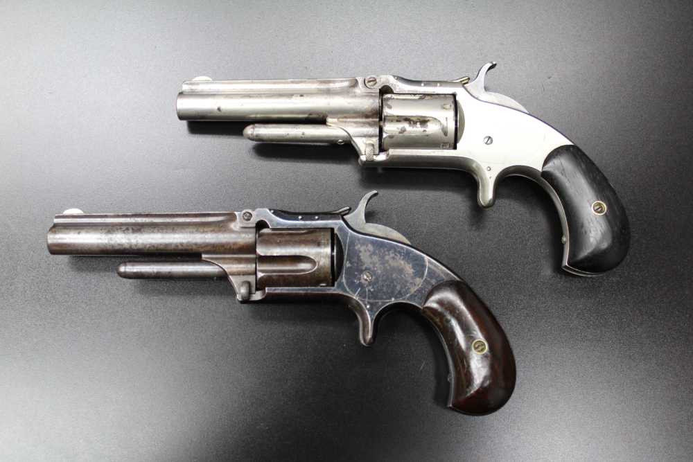 2nd & 3rd Issue Smith Wesson Model 1 ½ 32RF SA Tip Up S&W Antique Revolvers-img-0