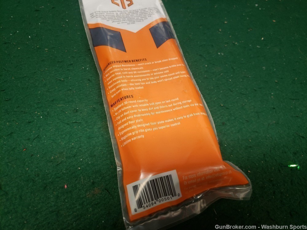Set of five Brand New Elite Tactical Systems ETS AR 15 Mags 30 Round Smoke-img-3